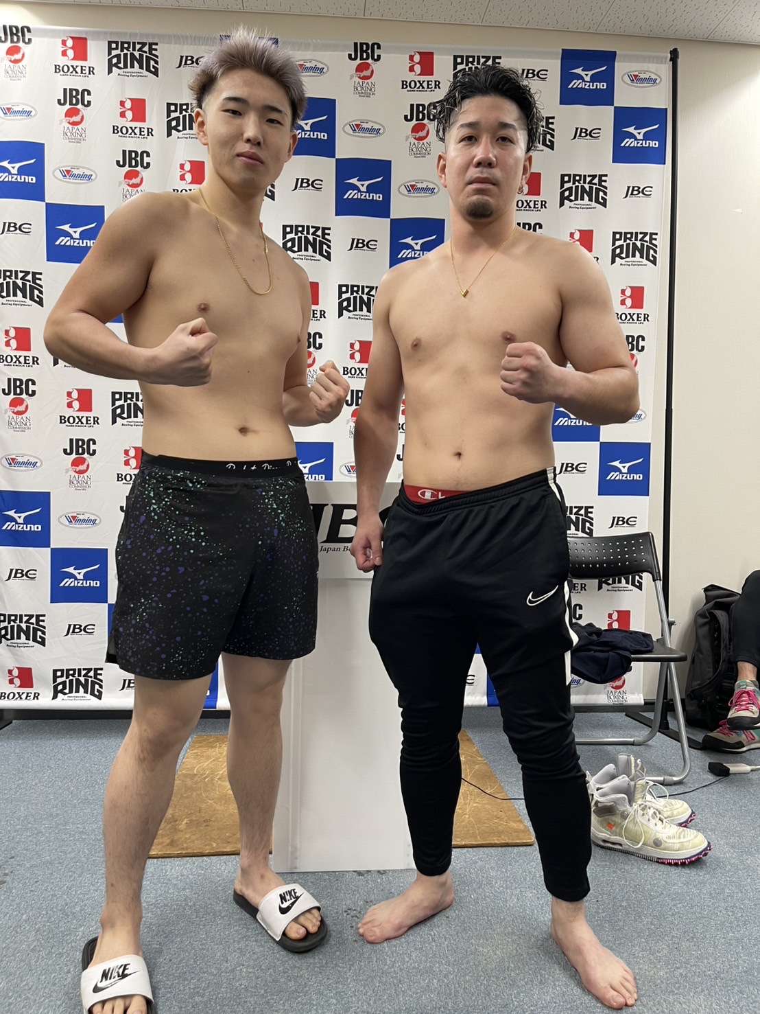 佐々木革、対戦相手の谷口裕紀選手も前日計量クリア！ - 八王子中屋